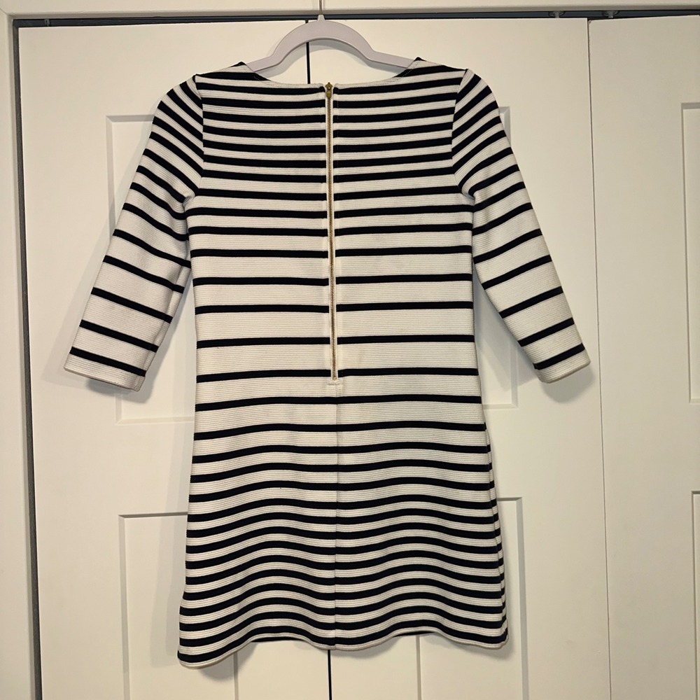 Lilly Pulitzer Charlene‎ Striped Knit Dress Gold Button Detail Girls Size XL - Picture 2 of 5